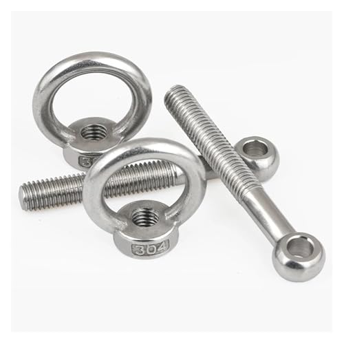 Pernos de ojo 1 cáncamo roscado M6 x 35 mm.