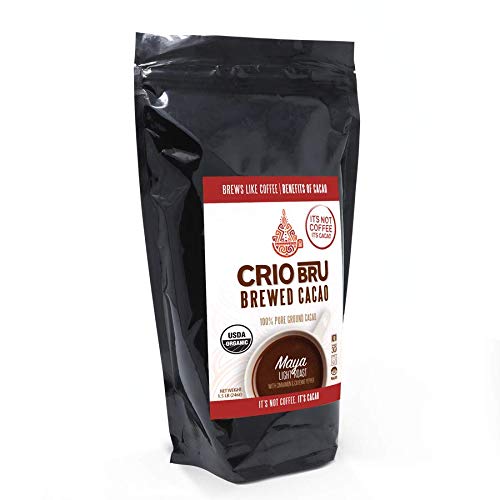 Crio Bru Maya Light Roast | Organic Healthy Brewed Cacao Drink | Great Substitute to Herbal Tea and Coffee | 99% Caffeine Free Keto Whole-30 Low Calorie Honest Energy (24 oz (1.5 lb))