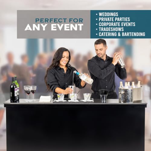 Image of GoBar Elite Heavy-Duty Portable Bar Table - White or Black