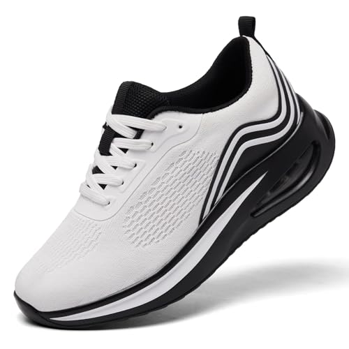 Myzmnk Damen Laufschuhe Atmungsaktiv Turnschuhe Leicht mit Luftpolster Sneaker Bequem Freizeitschuhe rutschfest Joggingschuhe Gym Fitness Running Shoes Women