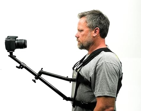 Glide Gear SNC 100 Snorricam Camera Rig – Body-Mounted POV Stabilizer for DSLR & Mirrorless Cameras – Adjustable Chest Harness for Cinematic Walking Shots, Music Videos & Action Filmmaking