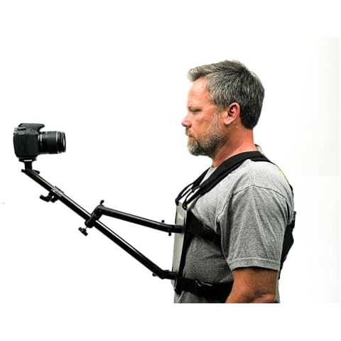 Glide Gear SNC100 Video Camera Snorricam 3rd Person DSLR Vest Hands-Free Front and Rear Body Camera Mount Harness - 1.5kg Payload - Ideal for POV and Third-Person Shooting Angles Cover