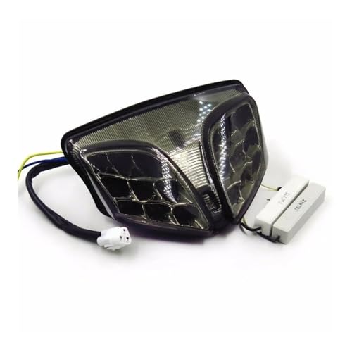Feu arrière LED pour moto GSXR 600 et 750 stop intégré look fumé