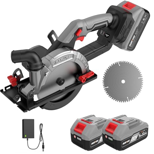 NANWEI 充電式丸ノコ 刃径150mm 最大切込み深さ55mm マキタ18Vバッテリー対応...