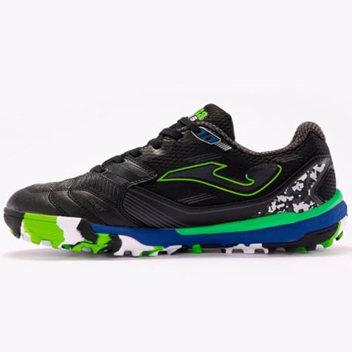 Chuteira de Society Joma Liga 5 - Preto/Azul/Verde Cor:Preto;Tamanho:40
