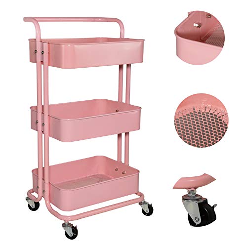 RFSHGIOP Estante de cocina de 3 niveles, estante multifuncional para oficina, baño, cocina, habitación infantil, despensa