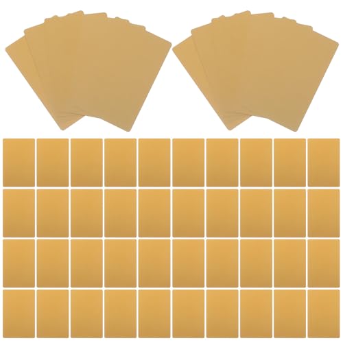 Cartes de visite en aluminium 100 pièces format 3,4x2,1 cm pour impression UV