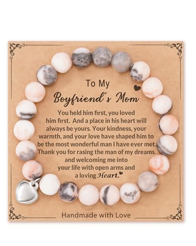 HGDEER Gifts for Boyfriends Mom, Christmas Birthday Mothers Day Gifts Present Jewelry Bracelets for My Boyfriends Mom