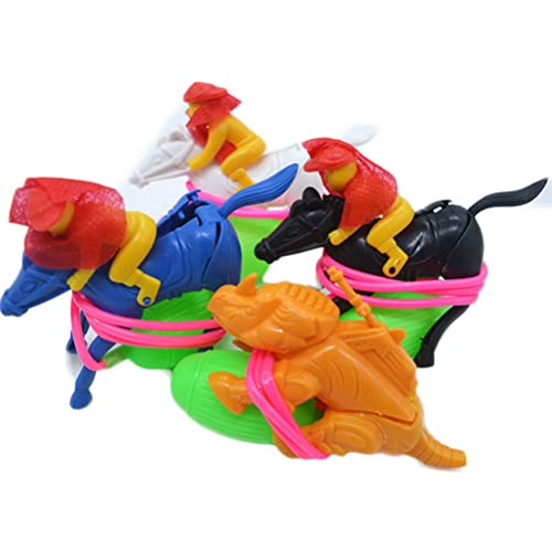 NUOBESTY Jumping Pressure Jump Horse Horse Toys for Kids, 8Pcs