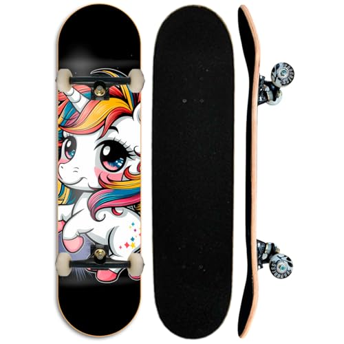 Skate semi profissional feminino completo pronto para andar