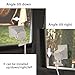 Teccle 2 Pack Angled Window Mount for Wyze Cam V4 Cam V3, Tilt Angle Through Windows Glass Surfaces Use Cam v4 and v3 No Indoor Reflections