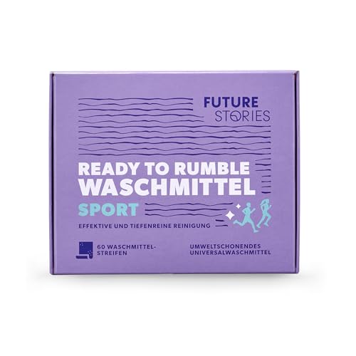 Future Stories Waschmittel-Blätter Laundry Sheets Vollwaschmittel - 60 Wäscheladungen - nachhaltig, vegan, 60er Pack - Sport
