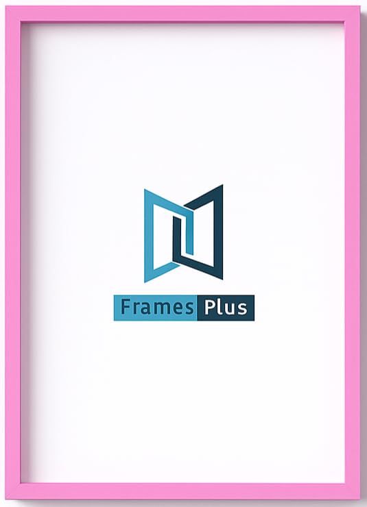 30 x 45cm Picture Frame (300 x 450mm) 30mm Profile, Wall Mounted Shatterproof Styrene Front, Portrait or Landscape Display for Posters Photos Prints Art, Pink