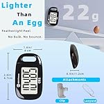 OZO Fitness Clip-on 3D Pedometer for Walking Steps Counter with Lanyard, Simple Exercise Tracker for Women and Seniors with Large Accurate Digital Display, Portable Minimalist Sports Monitor - Image 3