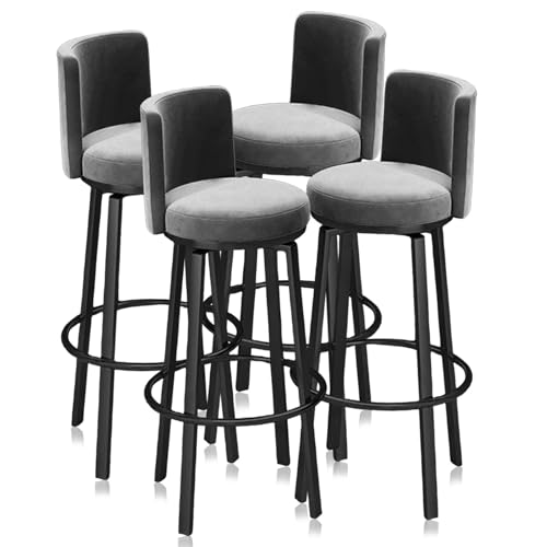 ��]�o�[�X�c�[�� 1/2/3/4 �Z�b�g�A�w������t���z����֎q�A�L�b�`���A�C�����h�p���_���ȃJ�E���^�[�����X�c�[���֎q�A�����r(Grey,4 PCS Black 75cm)