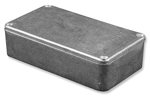 1590SGY - Metal Enclosure, Diecast, Small, Diecast Aluminium, 40 mm, 81.5 mm, 110.5 mm, IP54 (Pack of 2) (1590SGY)