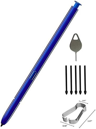 Galaxy Note 10 Pen Replacement (Without Bluetooth) Stylus Touch S Pen for Galaxy Note 10 Note10 Plus Note 10+ 5G Stylus Touch S Pen Without Bluetooth +Tips/Nibs+Eject Pin (Blue)