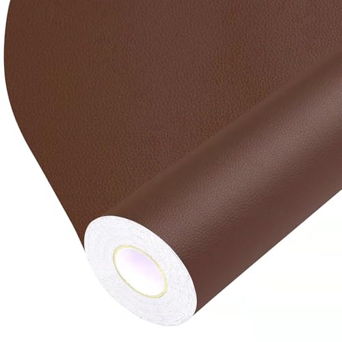 BSZHTECH Self Adhesive Leather Repair Patch Tape for Couch Sofa MBrown