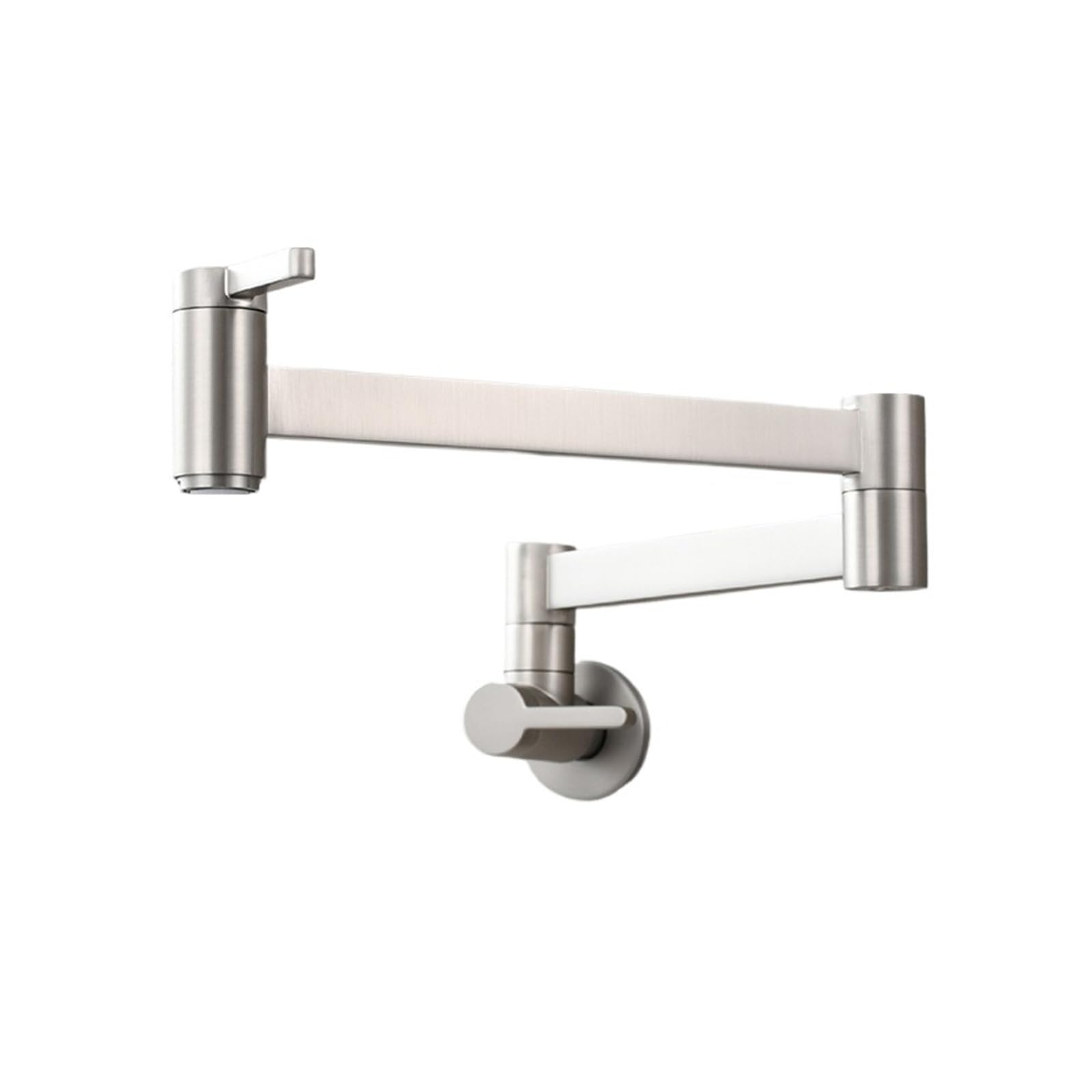 ZQFHSX Brass Kitchen Faucet Pot Filler 360 Rotatable Folding Lengthened with Double Joint Swing Arms Cold Only for Most Scenarios(J)