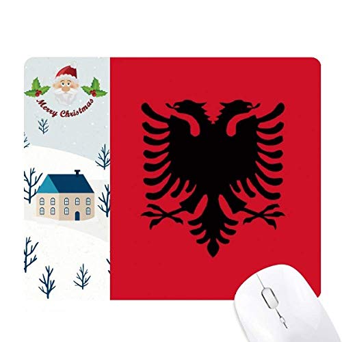 l'albanie drapeau national europe pays cadeau de noël maison tapis de souris