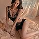 Dessous Damen Sexy Unterwäsche für Frau mit Schleife Sehr Sexy Reizwäche Body Dessous Set Damen Bodysuit Tiefer V-Ausschnitt Reizwäsche One Piece Lingerie Negligee (Style B, Schwarz, Einheitgroß)