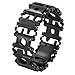 ONELANKS Stainless Tool Bracelet for Men Compatible for LEATHERMAN TREAD and Watch Band 29 in 1 Survival Hiking Camping Travel Friendly Multitools Wearable Bracelet （Black）