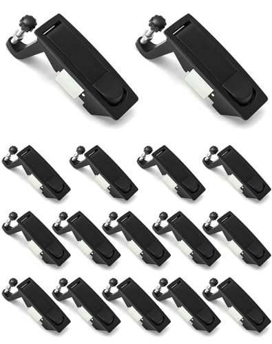 QWORK 8Pcs Compression Latch Lock Zinc Alloy Flush Lever Latch Adjustable Grip Range 0.04'-0.94'