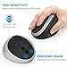Wireless Vertical Mouse, Jelly Comb Wireless Mouse 2.4G High Precision Ergonomic Optical Mice 【 for Small Hands 】 (Black and Silver)