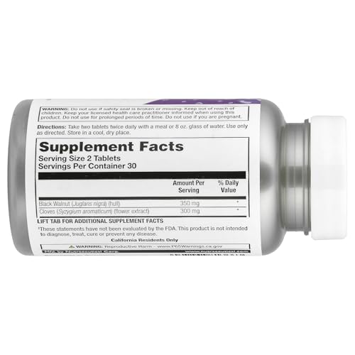 Image of Natural Balance Parazide Clenz Intestinal Balance Blend, 60 Tablets | Intestinal balance herbal formula with black walnut, cloves and garlic for daily digestive wellness.