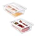 Produktbild Relaxdays Kühlschrank Organizer, 2er Set, Zubehör, Klemmschubladen für Kühlschrank HxBxT 7 x 15 x 20,5 cm, transparent