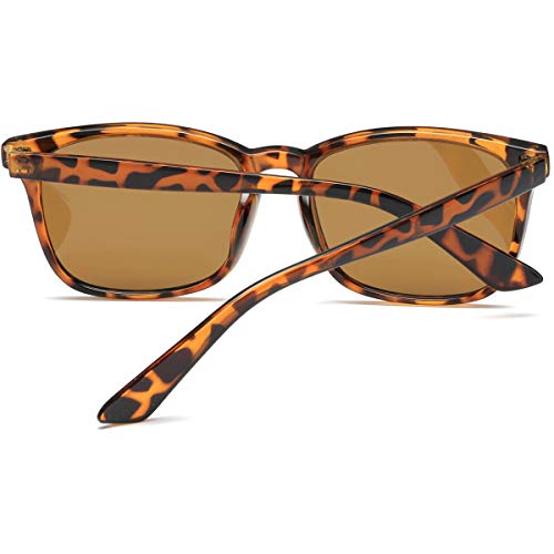 Image of Square Polarized Sunglasses for Women Men Classic Trendy Stylish Sun Glasses 100% UV 400 Lens Protection