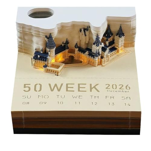 3D-Notizblock, 2026Tischkalender-Notizblock, Kreativer Tischkalender, DIY-Notizen, Notizblock, 3D-Notizblock, Papierskulptur, Geschenk, 3D-Kunstkalender (Mit LED) 3D-Notizblock, 2026Tischkalender-Notizblock, Kreativer Tischkalender, DIY-Notizen, Notizblock, 3D-Notizblock, Papierskulptur, Geschenk, 3D-Kunstkalender (Mit LED)