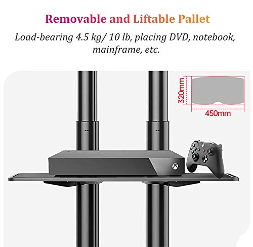 Soporte Universal Rodante Ajustable para TV de Piso miniatura 6