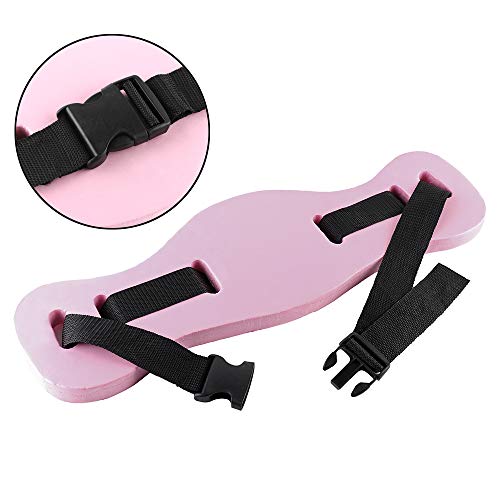 Ycyu Pool Back Floating Swim Belt Eva Foam Swimming Training Aid Waist Adult Kids Pool Float Kickboard (Pink) #TOP2