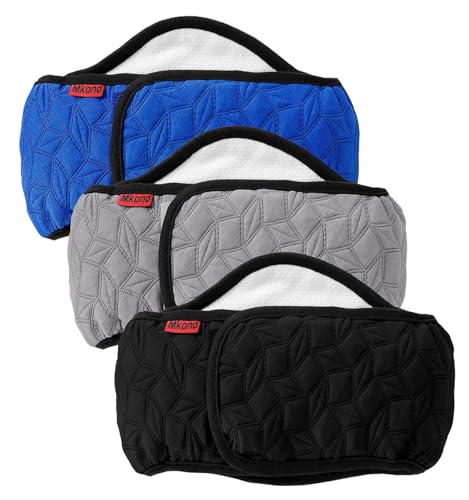 Image of Mkono Male Dog Belly Band Wraps Washable Dog Diapers Male for Small and Medium Dogs, Waist 14.2 Inches to 20 Inches(3 Pack,Blue,Black,Gray)