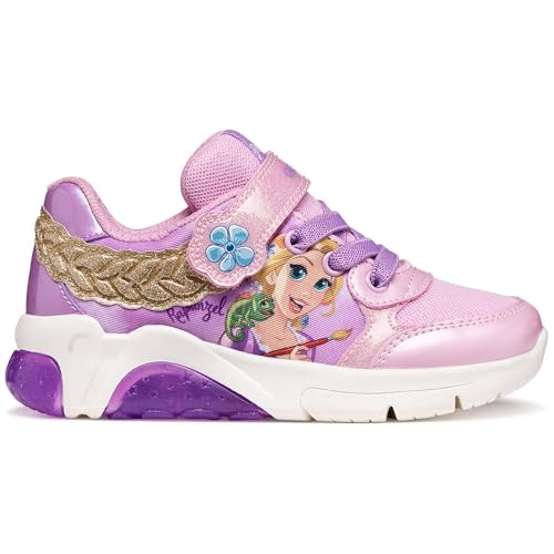 Geox J Fadinlight Girl B, Sneakers, Pink Dk Lilac, 26 EU