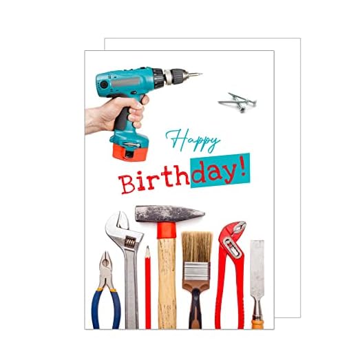 Edition Seidel Tarjeta de felicitación de cumpleaños con sobre. Tarjeta de felicitación de cumpleaños Happy Birthday hombre (G3489 SW023)