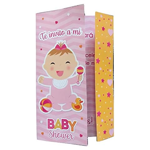Baby Shower Invitation It's a Girl Invitacion in Spanish 20 Invitations Cover