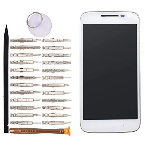 Image of Pre Install LCD Display Touch Screen Assembly with Frame Replacement for Motorola Moto G4 Play XT1604 XT1602 XT1607 XT1609 XT1601 XT1603 White