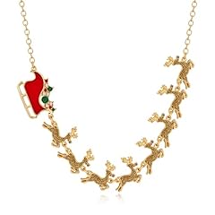 Christmas reindeer necklace