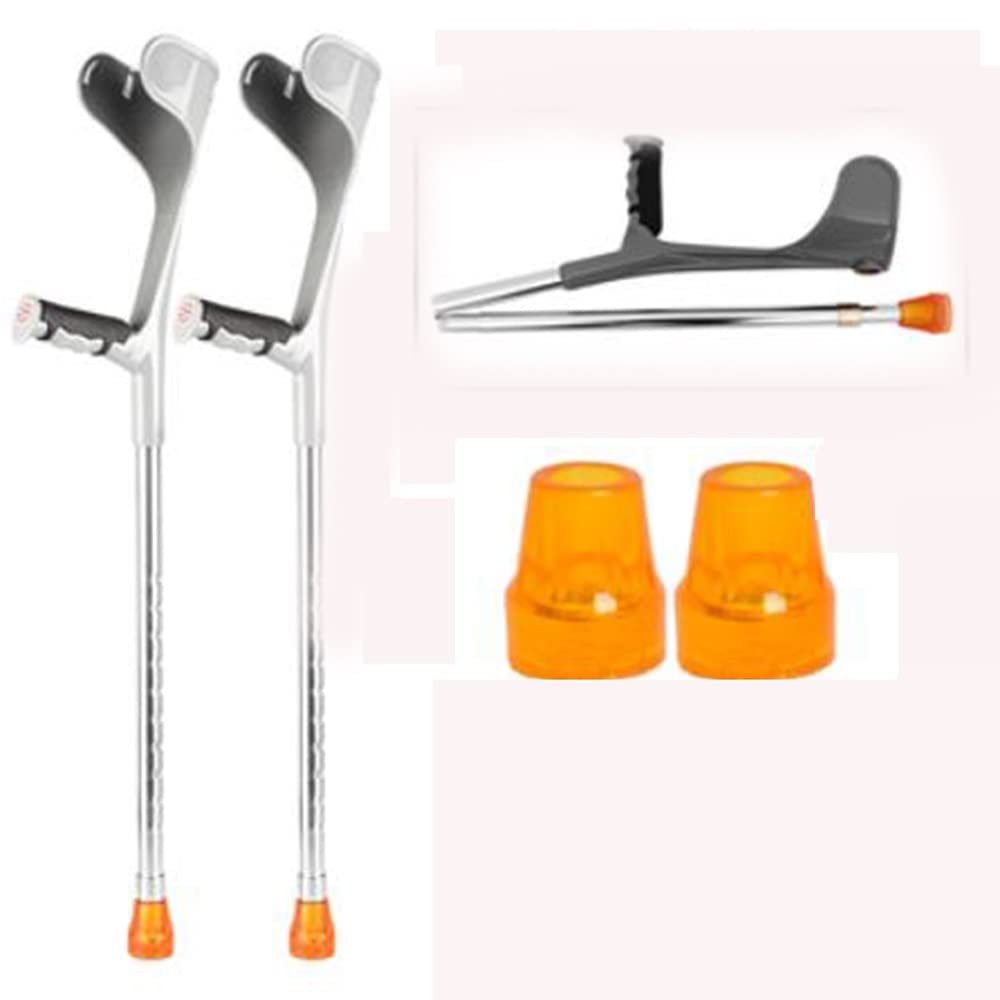 Caminar Bastón De Ajustables Plegable Muletas De Antebrazo De Ligeros Regulable Muletas Ortopédicas Prar Adulto Portátil Caña para Escalada (Color : Silver, Size : X2)