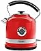 Ariete ARPK30 Moderna Cordless Kettle and 2 Slice Toaster Set, Stainless Steel Body, Red
