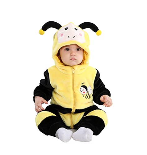 Image of TONWHAR Unisex-Baby Animal Onesie Costume Cartoon Animal Outfit Homewear Kids' One-Piece Rompers