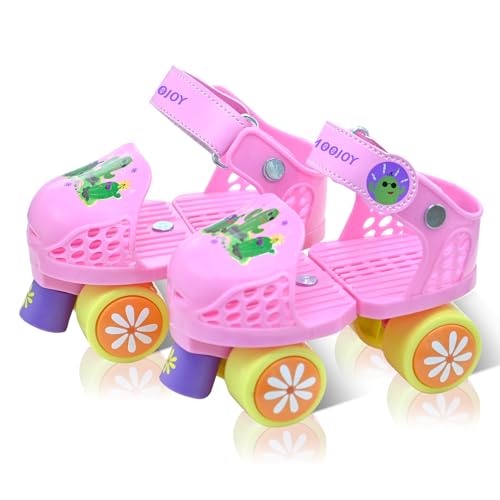 SMOOJOY Toddler Roller Skates for Kids Boys Girls Ages 2-5 Adjustable Quad...