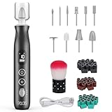 PELCASネイルマシン ネイルドリル 電動爪やすり 爪磨き 電動 ネイルセット ネイルケア 電動つめ削り ネイルオフ ジェルネイル オフ 電動つめきり 電動爪削り 10種類ビット 60個のサンディングバンド付属 10段階スピード調節 正逆回転機能 照明ライト 角質除去 甘皮処理 ネイルケア