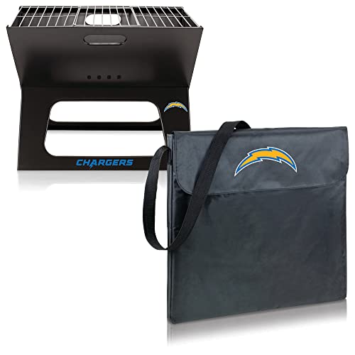 PICNIC TIME NFL Los Angeles Chargers X-Grill Portable Grill - Camping Grill - Small Charcoal Grill for Tailgating - Image 5