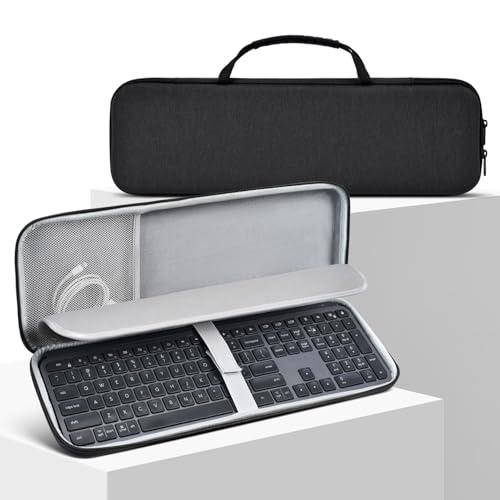 DAMMOMKO Logitech MX�L�[�{�[�h�P�[�X�J�o�[ �X�L�� - Logitech MX Keys S & MX Keys�ɑΉ� ���x�ȃC���~�l�[�V�����L�[�{�[�h �g���x���L�����[�n�[�h�P�[�X