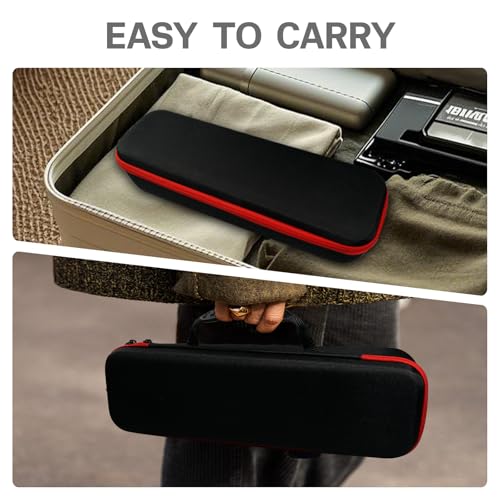 Image of Hard Carrying Case for Revlon Hair Dryer Brush Original 1.0 /Plus 2.0,Portable Travel Storage Bag Compatibility with All Brand Hot Tools Volumizer Hot Air Brush (Red)