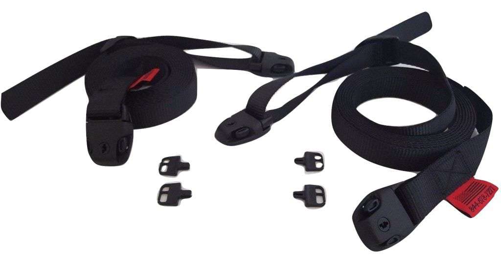 RatchetStrap.Com Spa Hot Tub Cover Adjustable Wind Straps Nexus Lock Black 12 Ft.