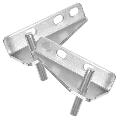 Gatuida 2 piezas Bisagra Profesional para Puerta de Congelador Acero Inoxidable con Tapa de Goma Reducción de Ruido Compatible con Frigoríficos Domésticos y Comerciales Fácil Instalación